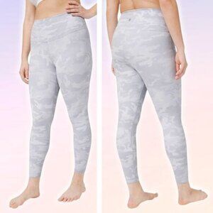 LULULEMON Wunder Under High-Rise Tight 25" Size 4 Incognito Camo Jacquard Alpine